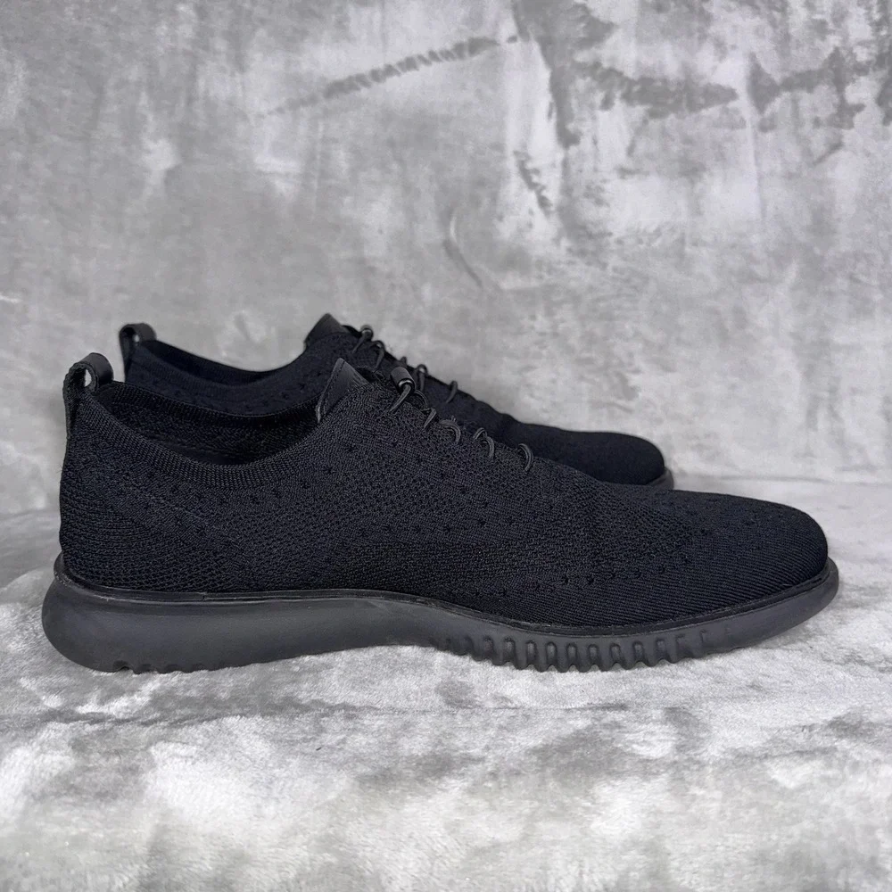 Cole Haan Zerogrand Stitchlite Men's‎ Size 13 Wingtip Oxford Black C28527 Preppy
